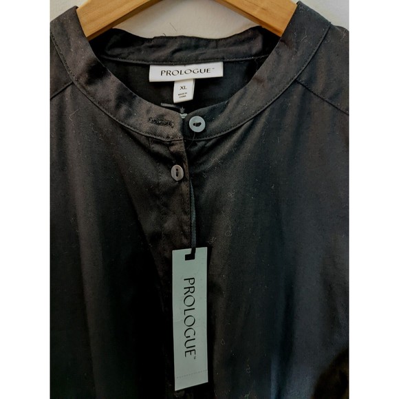 NWT Women's Prologue Black Puff Long Sleeve Shirt dress  XL - Picture 3 of 12